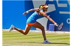 BIRMINGHAM, ENGLAND - JUNE 12:  Ana Ivanovic of Serbia hits a return during Day Four of the Aegon Classic at Edgbaston Priory Club on June 12, 2014 in Birmingham, England.  (Photo by Paul Thomas/Getty Images)